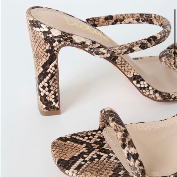 Lulus brand new snakeskin heels - Picture 4 of 4